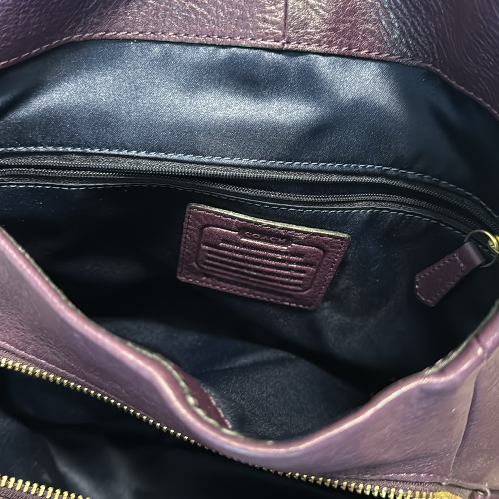 Purple Coach Bag in Excellent Used Condition - Picture 4 of 13